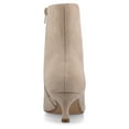 thumbnail image 3 of Journee Womens Arely Pointed Toe Kitten Heel Ankle Booties, Widths Available, 3 of 8