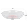 thumbnail image 3 of CWP DS-600 Heavy Gauge Footed Carpet Saver Saucer, 6-Inch Diameter, Clear, 3 of 3