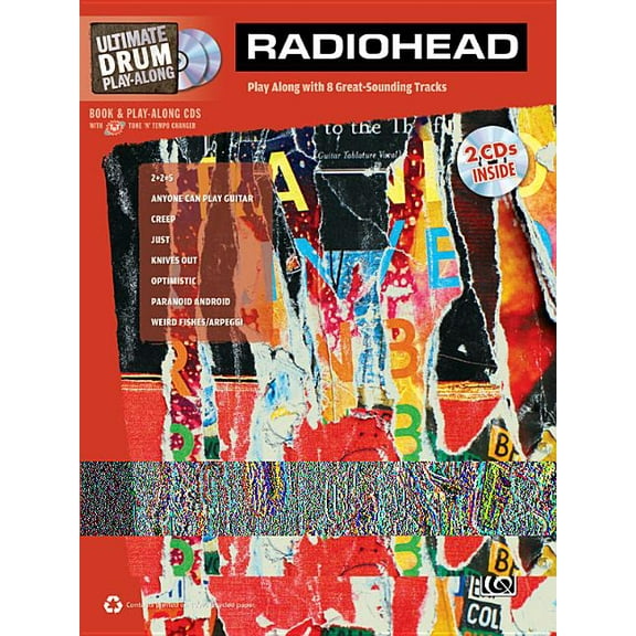 Ultimate Play-Along: Ultimate Drum Play-Along Radiohead : Authentic Drum, Book & 2 Enhanced CDs (Paperback)