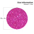 thumbnail image 3 of Bingfone Vintage Rose Red Glitter Leather Drinks Coasters With Set Of 6,Suitable For Home Kitchen,Coffee Cup Coasters Home Gift, 3 of 9