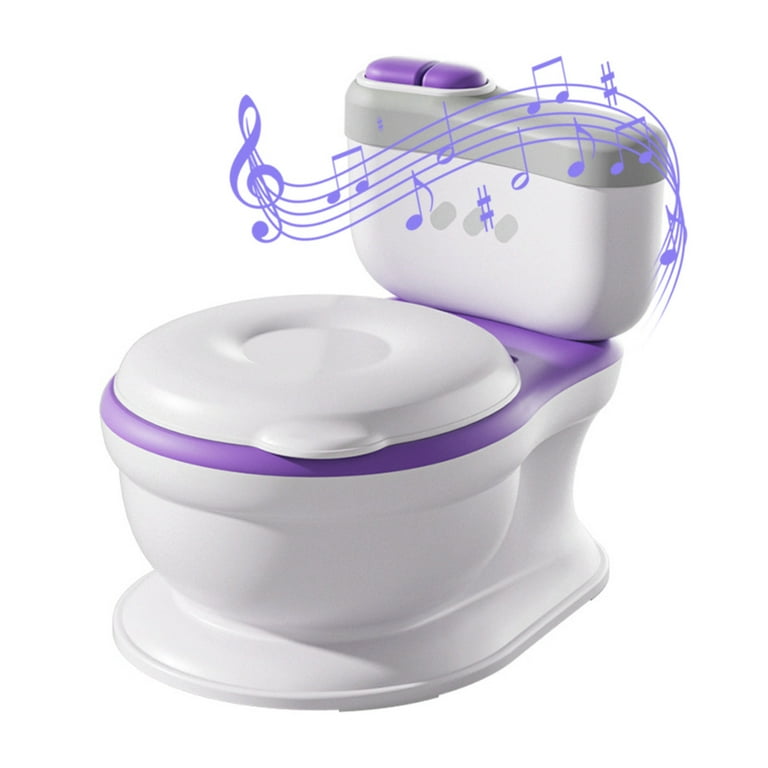 Walmeck Portable toi lets Soft PU Seat Toddlers Wipe Music Function Toilet Seat Pad Potty Seat PU Function Realistic Portable toi Music OWSOO QISUO