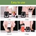 thumbnail image 7 of La Reveuse Personal Size Smoothies Blender 300 Watts with 24 oz BPA Free Portable Travel Sports Bottle (Grey), 7 of 7