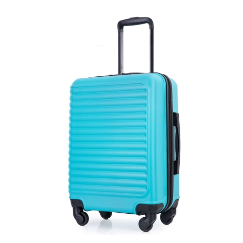 20" Carry On Luggage Hardshell Lightweight Hardside Suitcase with Silent Spinner Wheels, Turquoise