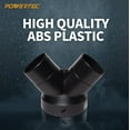 thumbnail image 4 of POWERTEC 2PK Dust Collector Y-Fitting | 6-Inch to 4-Inch Hose Reducer for Woodworking Dust Collection System (70189-P2), 4 of 6
