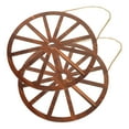 thumbnail image 4 of HOOWIFFY 2Pcs Large Wooden Wheels For Wall Decoration Vintage Style 11.4In, 4 of 8