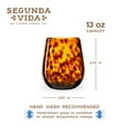 thumbnail image 4 of Segunda Vida Tortuga Stemless Wine Glasses, Made in Mexico, 13oz Set of 2, 4 of 8