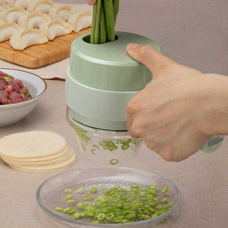 Electric Vegetable Cutter Set Handheld Garlic Slicer Mini Wireless