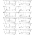 12 Pack Chafing Wire Rack Buffet Stand Chrome Frame for Events, Parties