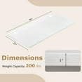 thumbnail image 3 of Costway 48" x 24" Universal Tabletop for Standard & Standing Desk Frame Natural, 3 of 10
