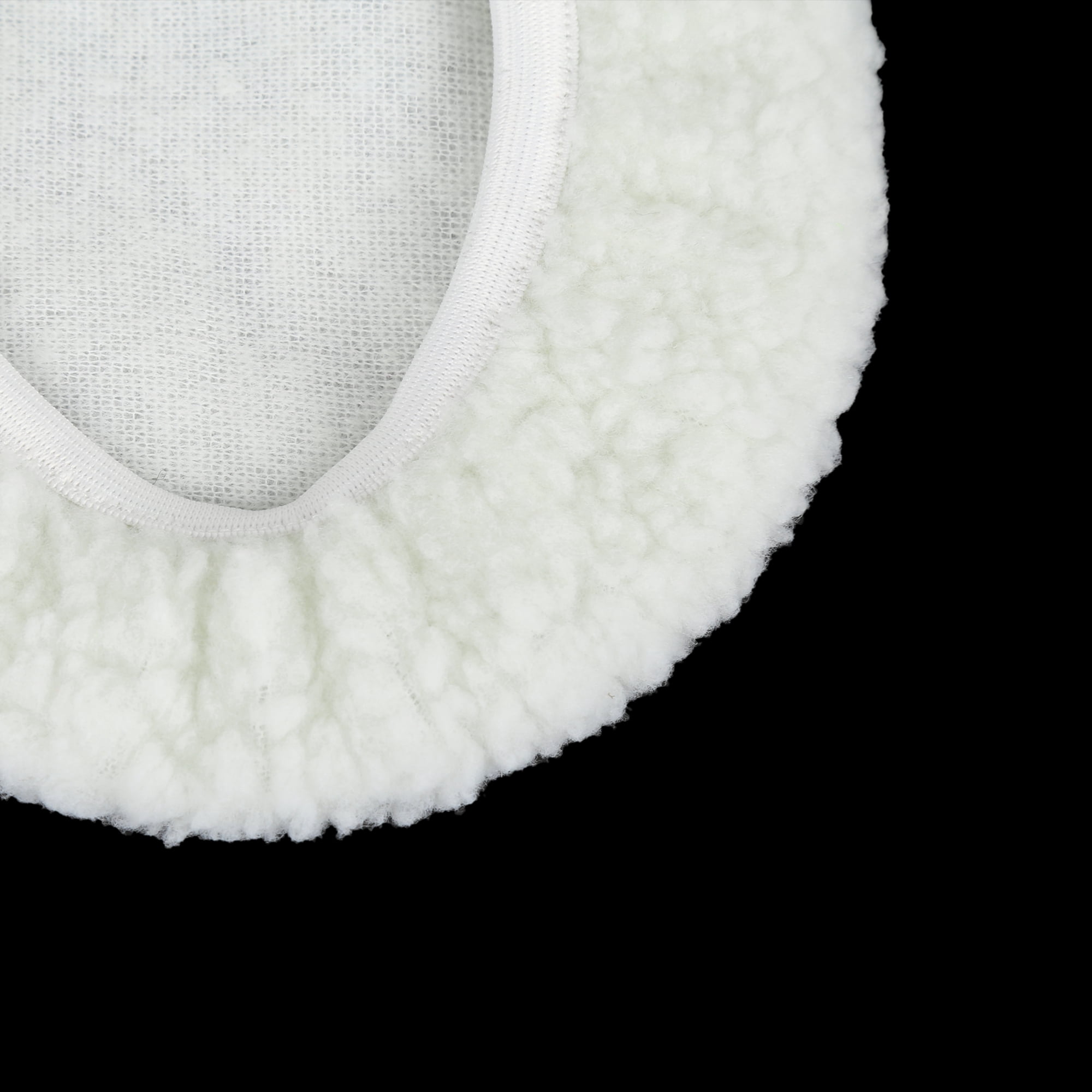 Unique Bargains 5Pcs 9"-10" White Plush Car Wax Polishing Bonnet Buffing Pads