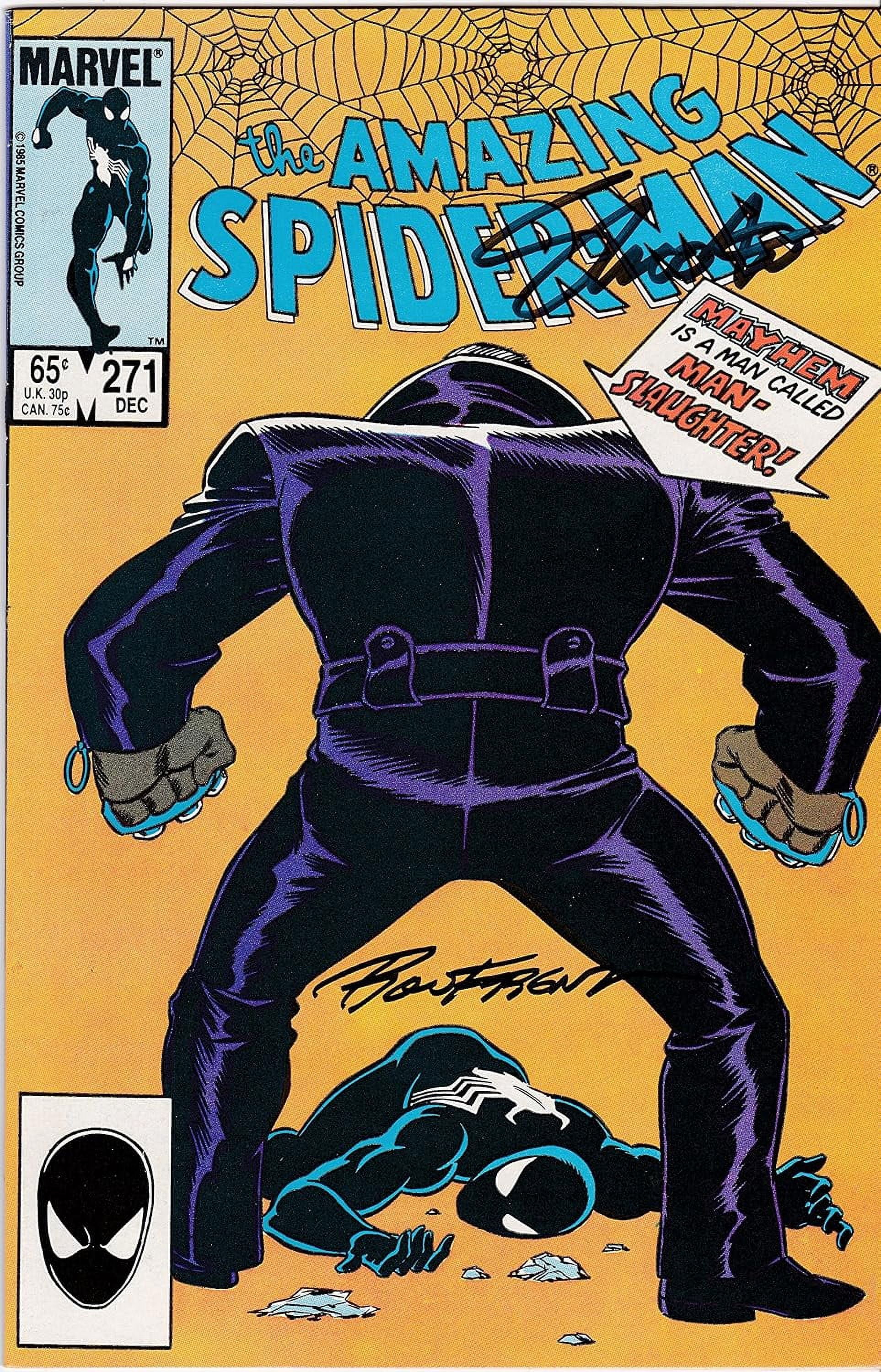 Signed 2x Amazing Spider-Man #271 Jim Shooter Ron Frenz VF Spiderman