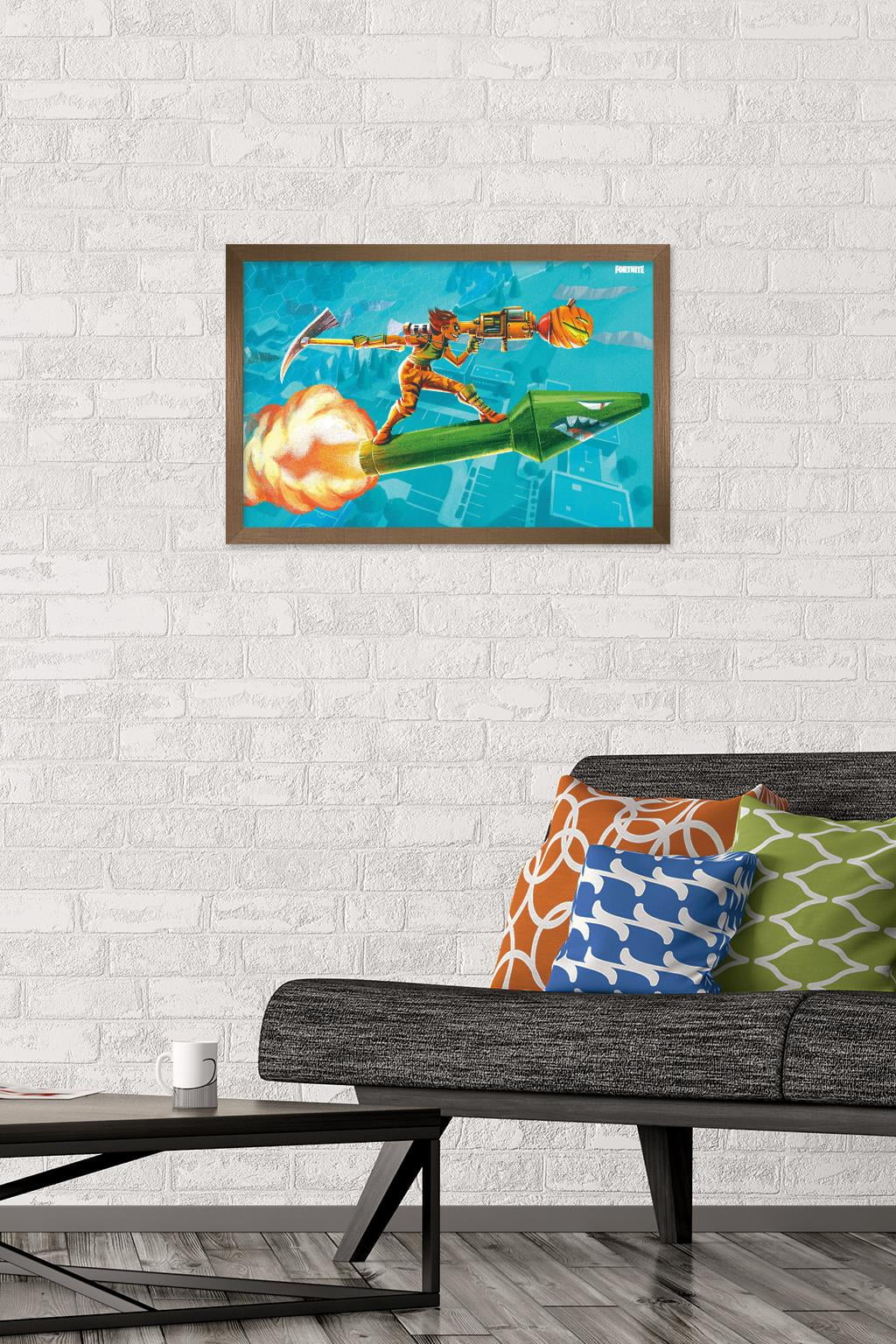 Fortnite - Multi- Rocket Wall Poster, 14.725" x 22.375", Framed