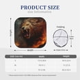 thumbnail image 3 of Honeii Cool Flame Lion A Print Foldable Car Sun Shade for Windshield, 2-Piece UV Protection Shade, Protects Car Interior, Ideal for Cars, Trucks, SUVs-Large, 3 of 6