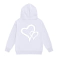 thumbnail image 5 of GiLiling Girls Preppy Heart Sweatshirt, Oversized Pullover Sweatshirt, Kids Fall Winter Long Sleeve Cute Print, Trendy Hoodie (Light Ashy, 5-6 Years), 5 of 7