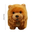 thumbnail image 3 of 25 cm (10 pulgadas) lindo perro Chow juguete de peluche suave animal relleno muñeco esponjoso almohada sofá dormitorio decoración regalos, 3 of 8