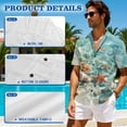 thumbnail image 5 of Jeiento Beach Starfish Couples Vacation Outfits Matching Sets Summer Dress for Women Mens Button Down Short Sleeve Shirt Vacation Beach Short Tiered Dresses, 5 of 6