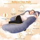 thumbnail image 2 of Almohada de embarazo Chilling Home en forma de U para todo el cuerpo, 140 cm, 2 of 6