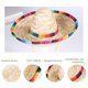 thumbnail image 4 of 5 uds sombreros de paja mexicanos sombreros de sol de paja Natural sombreros de paja ajustables para decoración de fiesta de carnaval, 4 of 8
