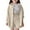 A-Beige214, variant on Byoo Toddler Girls Outfits Set Solid Color Oversized Button Down Shirt Drawstring Shorts Kids Outfit Soft Breathable Clothes Set