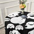 thumbnail image 6 of Coolnut Halloween Ghost Round Tablecloth 60", Waterproof Stain and Wrinkle Resistant Washable Decorative Table Covers for Kitchen Dining Tabletop Party Outdoor Picnic Christmas Decor, 6 of 7