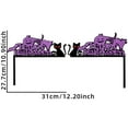 thumbnail image 3 of 2pcs Halloween Door Frame Decoration Set, Glitter Gothic Happy Halloween Wall Art Decor Halloween Corner Sign Bathroom Decor for Indoor Outdoor Door Window, 3 of 4