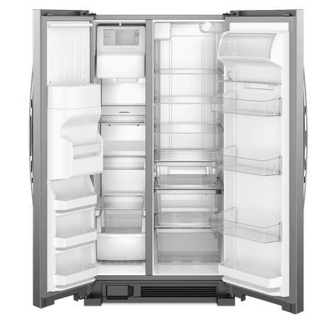 Whirlpool - 21.4 Cu. Ft. Side-by-Side Refrigerator with Fingerprint Resistant - Stainless Steel