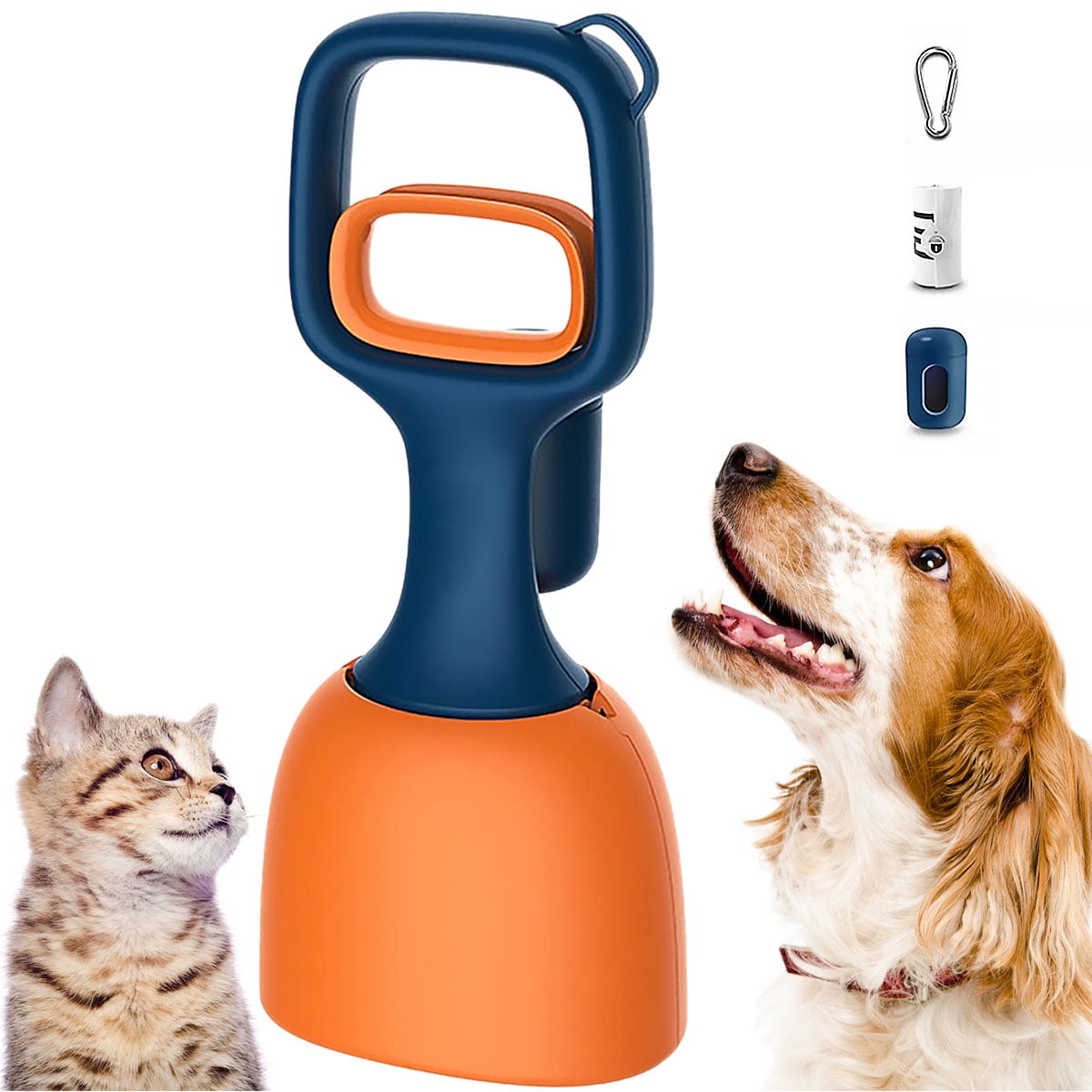 Pet Pooper Scooper Dog Pooper Scooper with Bag Attachment Lightweight