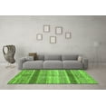 thumbnail image 3 of Ahgly Company Indoor Round Abstract Green Modern Area Rugs, 7' Round, 3 of 4