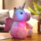 thumbnail image 2 of Juguetes de peluche de unicornio con luz LED brillante, almohada de Animal de unicornio sentado luminoso, muñeca de peluche Kawaii para niños, regalos de Navidad, 25CM, 2 of 4