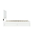 thumbnail image 6 of AFI NoHo Full Wood Platform Bed with Headboard Footboard & Twin Trundle, White, 6 of 7