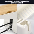 thumbnail image 4 of MasteelfCA 1pc Dustproof Cable Organizer Power Strip Hide Box Charging Cable Organizer Holder Desk Cord Organizer, 4 of 8