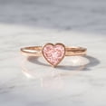 thumbnail image 3 of Rosec Jewels Lab Grown Pink Diamond Promise Ring IGI Certified - Bezel Set Diamond Ring - 1 Ct - E-VS1 Grade - Gift for Special Occasions, 14K Rose Gold, US 5.00, 3 of 8