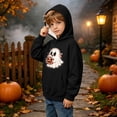 thumbnail image 4 of Unisex Boys Girls Fashion Print Hoodies Long Sleeves Hooded Pullover Sweatshirt Fall Winter Halloween Top Clothes Black 7-8 Years, 4 of 7