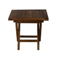thumbnail image 3 of Teak Wood Folding Square Coffee Table, 20" | Outdoor, Camping & Patio Use, 3 of 9