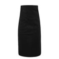 thumbnail image 1 of A2Y Women's Unisex Durable Adjustable Strap Front Pockets Long Waist Apron Twill Black ONESIZE, 1 of 6