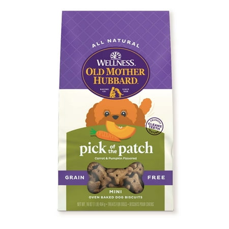 Wellness Old Mother Hubbard Pick of the Patch Natural Grain Free Mini Biscuits Dog Treats  16 oz bag