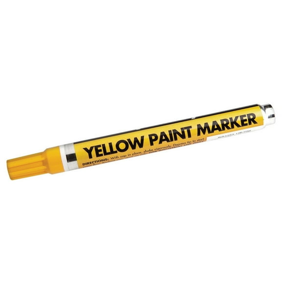 Forney Industries Permanent Marker 70822 - Yellow Nib Point - Single Piece