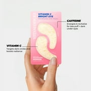 Vitamasques Vitamin C Hydrogel Eye Pads, Brighten, Vegan, 1 Pair