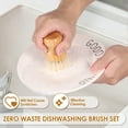 thumbnail image 3 of Txkrhwa 3 Packs Wooden Dish Brush, Natural Bamboo Dish Scrub Brush, Sisal Bristles Dish Scrubber Brush, Kitchen Scrub Brush with Handle and Hanging Rope for Cleaning, 3 of 8