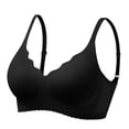 thumbnail image 2 of Antinious Women Solid Wireless Front Closure Support Breathable Soft Everyday Bras, 2 of 5