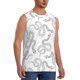 thumbnail image 2 of Balery Hand Drawn Snake Camisetas sin mangas para hombre, absorbe la humedad y protege contra el mal olor.-Medium, 2 of 7