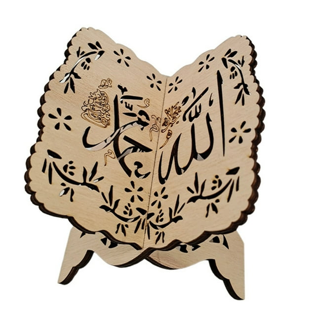 Estantería Bíblica Islámica Eid Mubarak Soporte para Estante Exhibición Del Corán Oración (No.2)