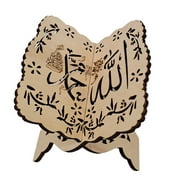AMNHDO Wooden Eid Al-Fitr Islamic Book Shelf Bible Quran Book Stand Holder (2)