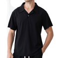 thumbnail image 1 of Camisas de hombre hoksml con botones, secado rápido, informales, con solapa y cuello, camisetas de golf, camisetas de colores lisos, cómodas, camisetas de verano, liquidación, 1 of 4