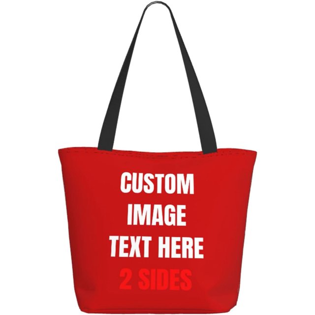 Custom Tote Bag With Logo Photo, Custom Bag, Personalized Shopping Bags Reusable Grocery Bags Bulk For Work Travel Gifts