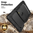 thumbnail image 4 of XYX for Samsung Galaxy Tab A9+ Plus Case 11 inch (Model: SM-X210/X216/X218), 3in1 Heavy Duty Shockproof Tablet Case with Stand, Shoulder Strap, Black, 4 of 7
