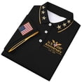 thumbnail image 4 of USA 250th Anniversary Polo Shirt Men Patriotic Eagle Graphic Short Sleeve Button Polo Casual America 250 Merchandise, 4 of 5