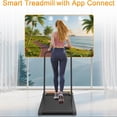 thumbnail image 3 of Hind 2.5HP Treadmills, Compact Under Desk Walking Treadmill Pad with Handle Bar Removable, 0%-8% Incline, Remote Control and LED Display, Orange, 3 of 8