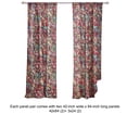 thumbnail image 5 of Burges 84 Inch Window Panel Curtain, Red and Pink Reed Print, Rod Pockets, 5 of 6