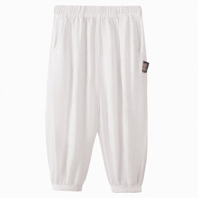 Kogui Cargo Pantalon Garçon Coupe Ajustée Pantalon de Randonnée Extérieur Garçon Ado Séchage Rapide Pantalon Cargo Léger Taille 13-14 (Blanc, 13-14 Ans)